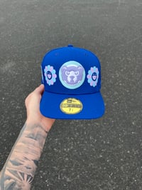Image 2 of  TRI TONE ROYAL CHICAGO CUBS CUSTOM FITTED CAP