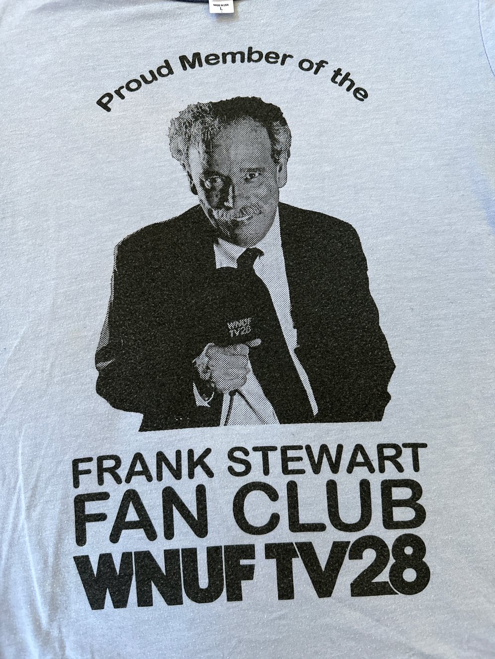 Women’s L pre-worn and washed Frank Stewart Fan Club ringer tee