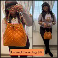 Caramel bucket bag 