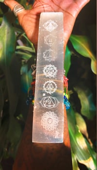 Image 1 of Selenite Chakra wand 