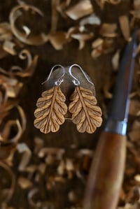Image 3 of Oak Leaf Earrings ~~