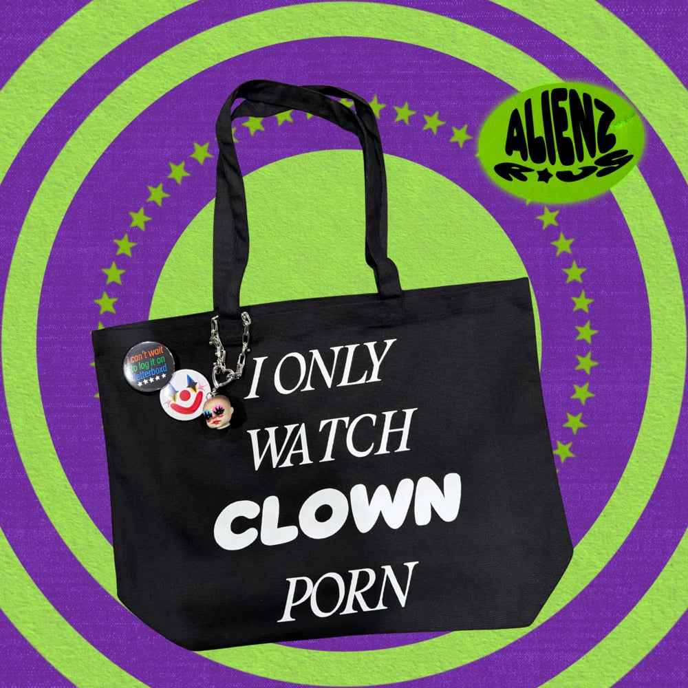 big clown tote bags!!!!!