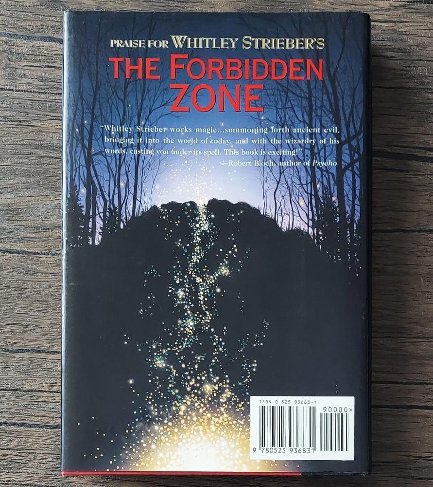 The Forbidden Zone, by Whitley Strieber - SIGNED