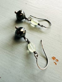 Image 16 of hematite disco ball earrings