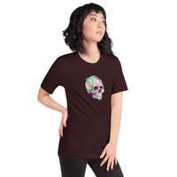 Image 9 of Colorful Watercolor Skull Unisex t-shirt