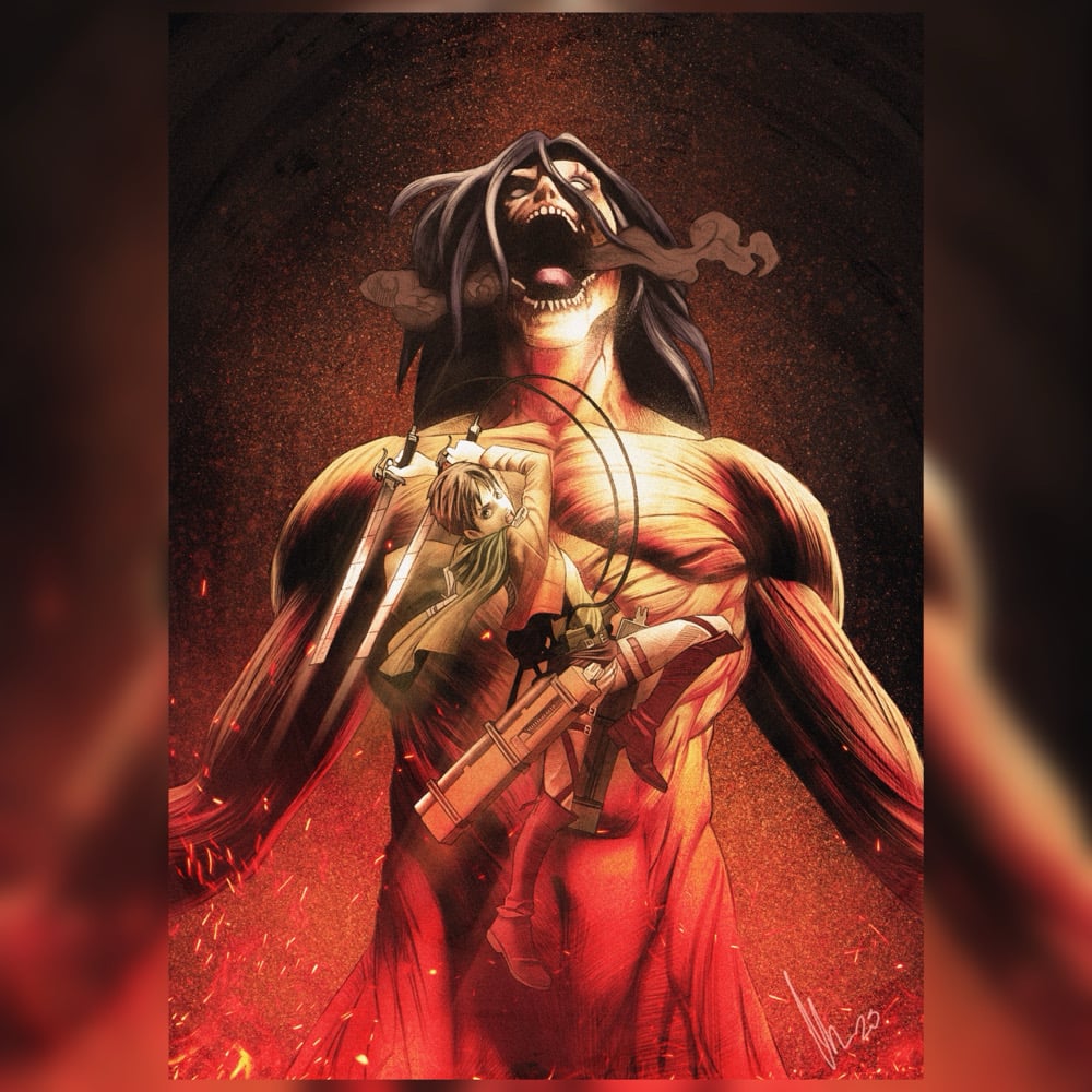 Attack On Titan (Eren Yeager) A3 300gsm Giclée Art Print