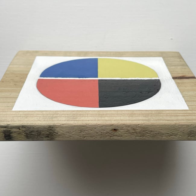 Small wood block 4 colour