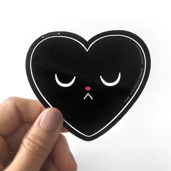Image of Black Heart Sticker