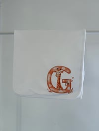 Image 3 of Animal Initial Blanket and Bib Set