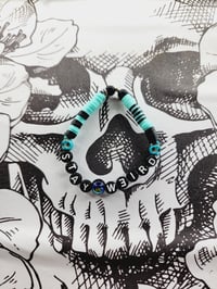 Image 2 of Blue Aurora Stay Weird Bracelet !!!