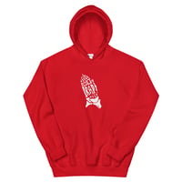Image 4 of "Cult Rap Classic" Hoodie (White Graphic)