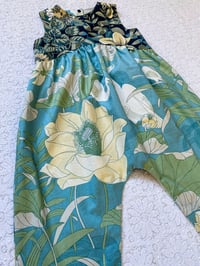 Image 3 of RTS | Minnow Jumpsuit 6-7Y | Flowers & Cranes