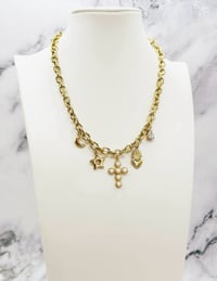 Image 5 of Gold Cross Charm Necklace
