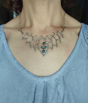 Blue stones necklace 