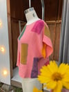 Hand painted Cotton Gauze Color Swatch Top