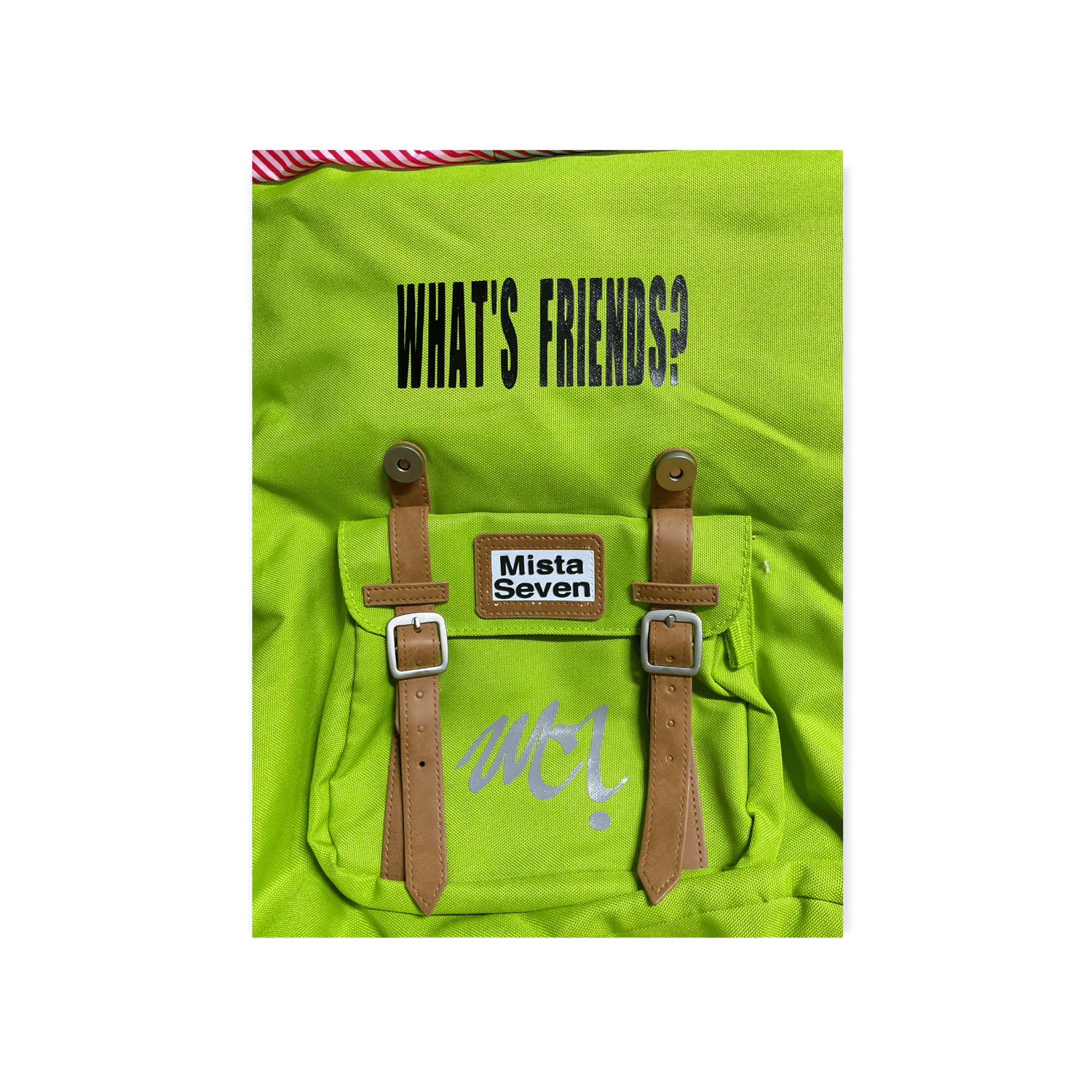 Image of The EveryDayer BackPack  Neon Green by Mista Seven