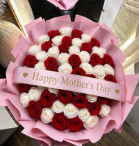 Red and white bouquet 
