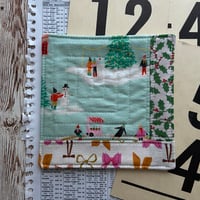 Image 5 of “Sleigh Bells Ring” Scrappy Quilted Coaster