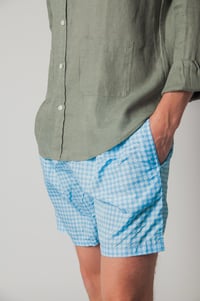 Image 1 of Traje de baño azul de flores