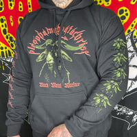 Image 3 of Blasphamagoatachrist - Black Metal Warfare Hoodies