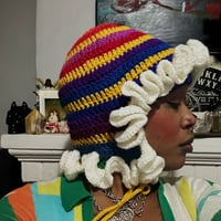 Image 5 of rainbow brite bo peep bonnet