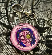 2" Keychain- Twitchy Witchy Girl