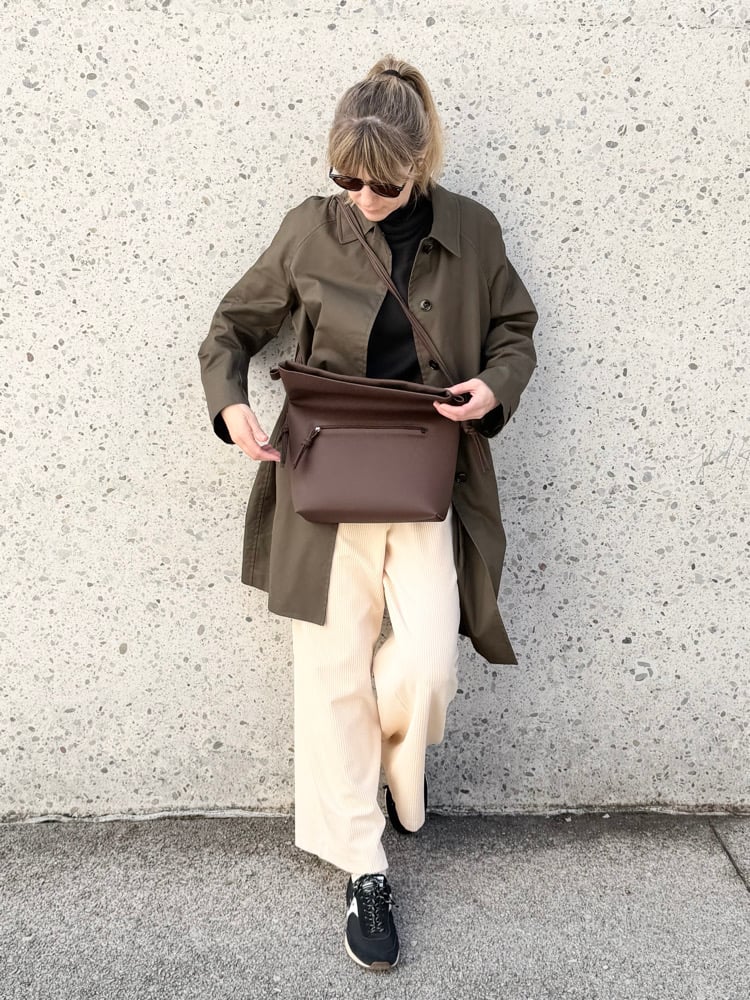 Image of Folded 2in1 bag Dark Chocolate