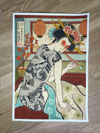 Backpiece Geisha Print 