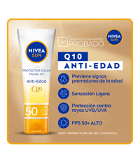 Image 3 of Nivea Protector Solar Q10 Anti-Edad SPF 50