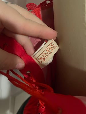 Image of EMPIRE RED CORSET