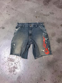 Image 2 of R REWORKED DENIM CARPENTER SHORT