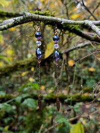 Image 2 of Beaded Drop Earrings 