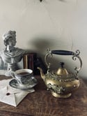 Samovar en laiton étamé, XIXème siècle. 