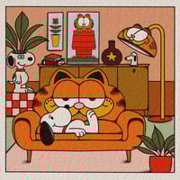 Image 2 of snoooy Bootlegs Garfield Set - 5 Prints
