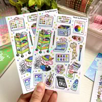 Image 1 of Art Supply Hoarder | Matte Sticker Sheet
