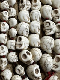 Image 3 of Howlite Stone Skull Beads 