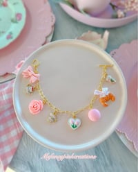 Image 2 of Gold Plated Tea Time Charm Bracelet 