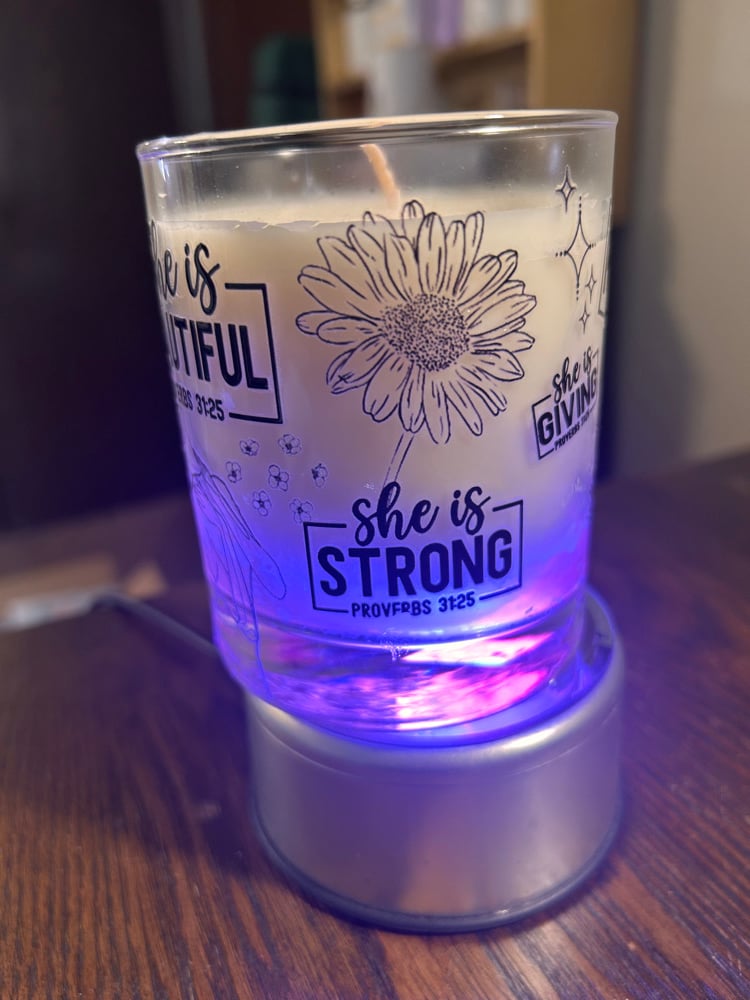 Image of She is beautiful candle 