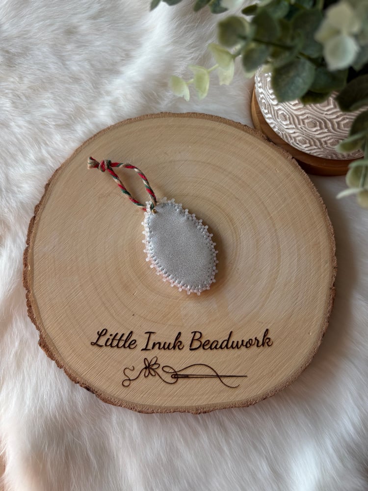 Image of Red & White Ornament 