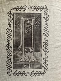 Image 2 of 'Death' Custom Upcycled Blockprinted Tee