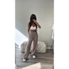 Mocha flared joggers 