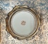 Miroir rond vintage/ plateau, 36cm de diamètre. 
