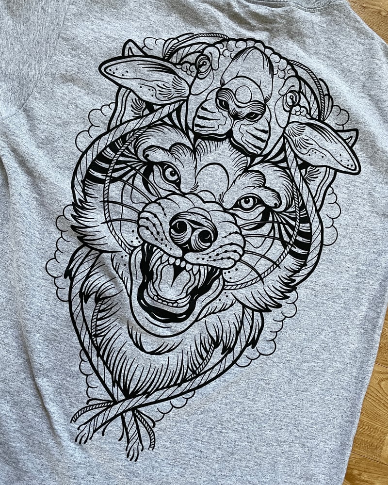 Image of Wolf T-Shirt Grey