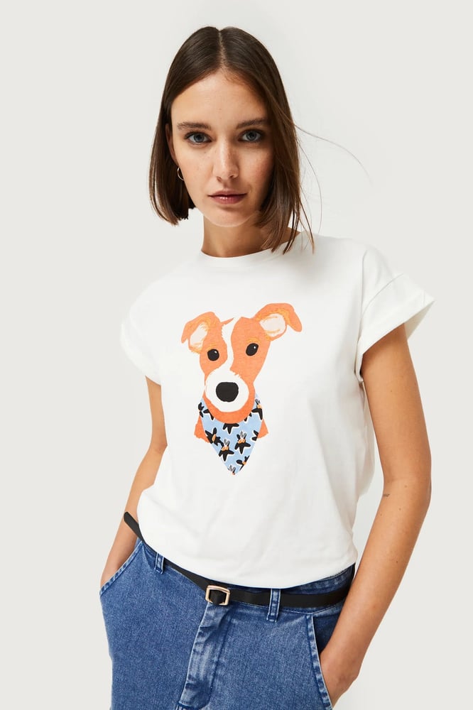 Image of CAMISETA ESTAMPADO PERRO PRINT CALATEA