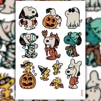 "FAMILIAR HALLOWEEN DOGS" A4 PRINT