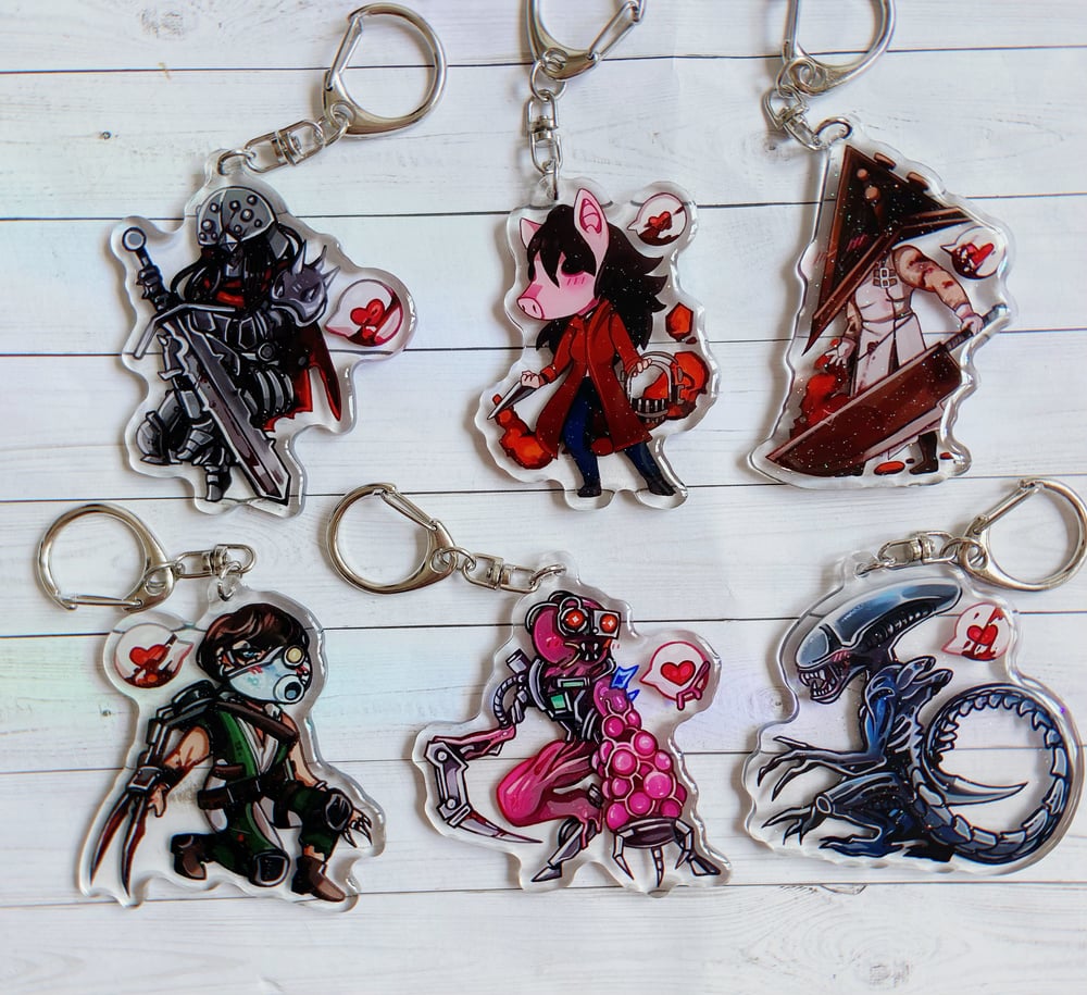 DBD Killers Keychain Charms