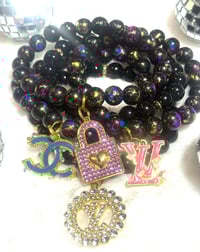 Image 1 of 5 stack Purple Black n Gold 