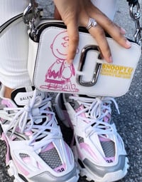 Pink & Grey Balenciaga Purse Set