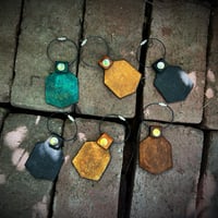 Image 2 of Leather Hexogonal Keychain- small