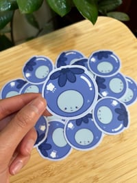 Image 2 of blueberry smiski sticker! 